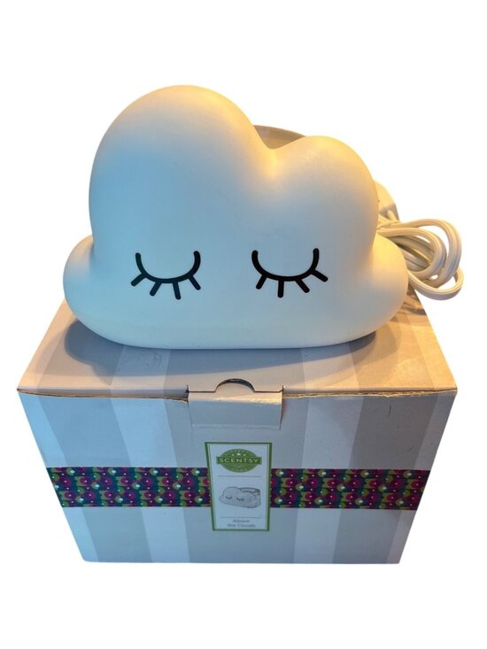 Scentsy Other - Scentsy Above The Clouds Electric Wax Warmer White Cloud Nursery Meditation